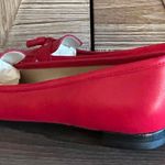 Talbots NWOT Women's Red Loafers Tassel Slip-On Size 8N Photo 3
