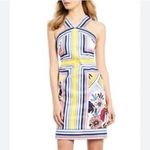 Laundry by Shelli Segal Summer Dress Artsy Halter Brunch Shower Preppy Size 4 Photo 0