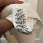 Halogen White Long Sleeve Cotton Sweater Size S Photo 5