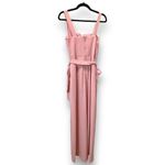 NWOT Premier Amour Pink Belted Jumpsuit Women's‎ Sz 4 Party Summer Wedding Photo 1