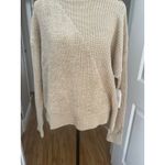 Creme pullover sweater large textured Photo 2
