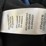 Chico's  Pants Black Nautical Gold Button Embellishments Cuffed Preppy 00 / XS Photo 6