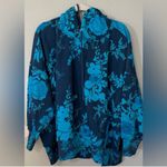 Free People Movement Sprint To The Finish Printed Hoodie Floral Blue Combo Photo 4
