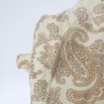 Paisley Canvas Bag‎ Purse Boho Tote Western Retro Cream 19.5x13" Shopping Photo 1