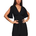 Lulus  ‘With This Kiss’ Black Flutter Sleeve Mini Dress | Size Large Photo 14