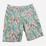 Talbots Perfect Short 9” Inseam Pink Botanical Paisley Pockets Stretch size 8 Photo 7