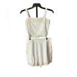 Elegant Cream Jumpsuit with Gold Accents White Size L Photo 3