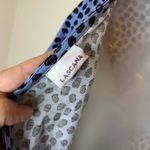 Lascana Blue Printed Smocked Wrap Look Top Size 8/10 Photo 4