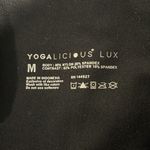 Yogalicious  LUX BLACK YOGA BAND LEGGINGS SIZE MED GUC #1838 Photo 2