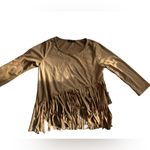 Love j  Camel Fringe Crop Top Photo 2