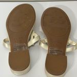 Crown & Ivy Wylie Gold Thong Sandals Womens Size 9.5 Photo 3