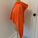 Champion  Reverse Weave Orange Cropped Hoodie Sweatshirt Photo 5
