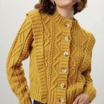 Central Park West  Savannah Cardigan in Yellow, Size S Photo 0
