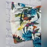 AUW  Tropical Floral Short Sleeve Blouse‎ Size Large Photo 7