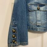 Faded Glory Vintage  Distressed Embroidered Denim Size 4 Blazer.             1816 Photo 1
