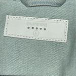 Blank NYC Sign your name light wash ruffle trim denim jacket Photo 4