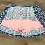 Lilly Pulitzer Luxletic Aila Skort Hydra Blue Dandy Lions Pink Skirt Size Large Photo 4