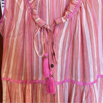Anthropologie Visayas Striped Jumpsuit Size Extra Small Pink Photo 6
