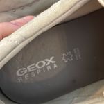 Geox D Leelu grey suede ribbon lace up sneaker size 6 Gray Photo 8