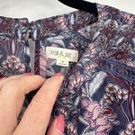 Taylor & Sage  Womens XL Floral Print Long Sleeve Blouse Top‎ Boho Purple Flowy Photo 3