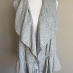 Bebe Heather Gray Sweatshirt Vest Women’s S 105UD102-H661 Casual Y2K Athleisure Photo 0
