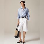 J.Crew  Garcon classic shirt in Baird McNutt Irish linen French Blue Size 00 Photo 1