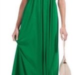 STAUD  Kanha Reversible Mesh Halter Dress Clover Green Deep Sea Blue Maxi Dress Photo 0