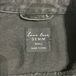 Love Tree Studded black distressed denim jacket size S Photo 12
