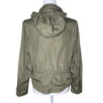 Gap Y2K 2006 M Army Green Rain Coat Jacket Waffle Lined Utility Granola Girl Photo 3