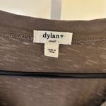 Dylan  EUC Women's 100% Cotton Short Sleeve V-Neck Brown/Tan Dress Size S Photo 1