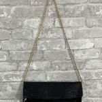 Tiffany & Fred Black Clutch with Gold Chain Photo 0