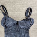 Captiva One Piece Swimsuit Blue Faux Denim Chambray Adjustable Straps Swimwear Size undefined Photo 11
