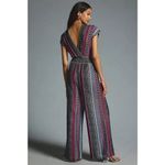 Anthropologie 💕💕 Cecilia Prado Striped Deep-V Wide leg Jumpsuit XS NWT Photo 3