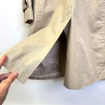 Banana Republic Double Breasted Belted Trench Coat Khaki Size LP Photo 9