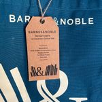 Barnes & Noble Canvas Tote Bag Teal 14" Shopper Book Bag Durable Reusable NEW Blue Photo 2