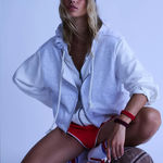 Free people movement NWT two step zip up hoodie jacket Gray Size M Photo 0