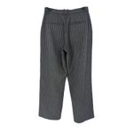 Abercrombie & Fitch co-ord high rise ultra wide leg trouser in grey pinstripe Photo 4