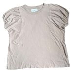 The Great  Women’s Small Puffer Sleeve Top, Blouse, T-shirt. Light Pink. Size 0 Photo 0
