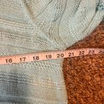 Chico's  Light Blue Knit Sweater 3 L Bell Sleeve Fringe V Neck‎ Casual Top Photo 3