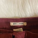 Billabong 🛍️  Lite Hearted Denim Short Lace Mystic Maroon Red Shorts Size 25 Photo 8