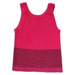 Anthropologie  Pink Colorblock Ribbed Tank Summer Coastal Feminine Dainty S Photo 1