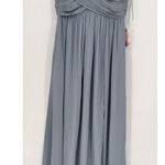 Birdy Grey  women's Dress Dusty Blue Size Xlarge Long‎ Party Dress Bridesmaids Photo 2