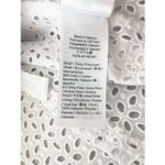 J. Crew White Cotton Eyelet Back V Neck Puff Sleeve Sz 8 Photo 7