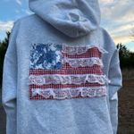 Hanes American Flag Patchwork Hoodie Photo 2