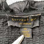 Current Air  Los Angeles Black Pleated Ruffle Mini‎ Dress XL Long Sleeve HighNeck Photo 3