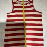 Current/Elliott CURRENT ELLIOTT Red Boating Stripe Tank Top Size 3 100% Cotton Made in USA NEW Photo 9