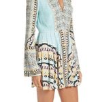 Free People Women's Blue Tegan Border Printed Mini Dress size 8 Photo 3