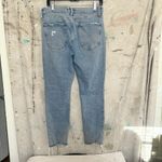 AGOLDE Nico High Rise Slim Distressed Button Fly Jeans Photo 4