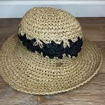 Steve Madden Boho 100% Paper Yarn Straw Crochet Summer Hat, OS Photo 2