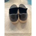 UGG  Women's Black Leather Slip-On Sneakers‎ with White Soles 8 Photo 2